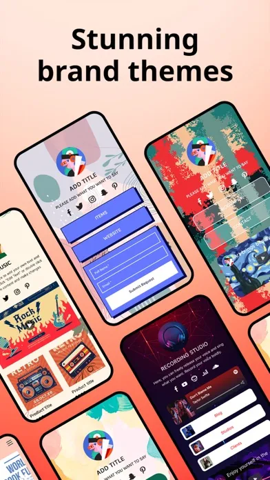 Captures d'écran de Linkbio - Link in bio builder