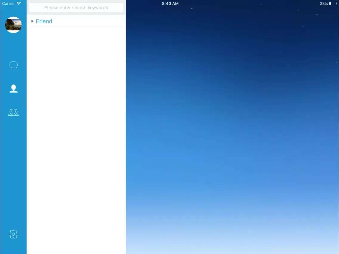Capturas de pantalla de QTalk iPad 