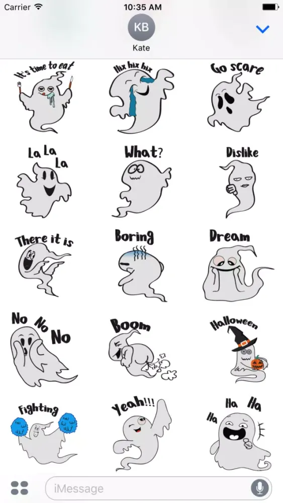 صور Cute ghost emojis & stickers