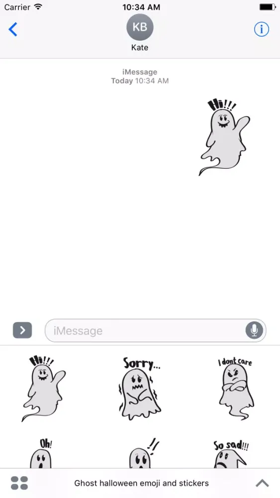 صور Cute ghost emojis & stickers