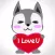 Husky dog emoji & sticker