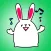 Lovely rabbit emoji