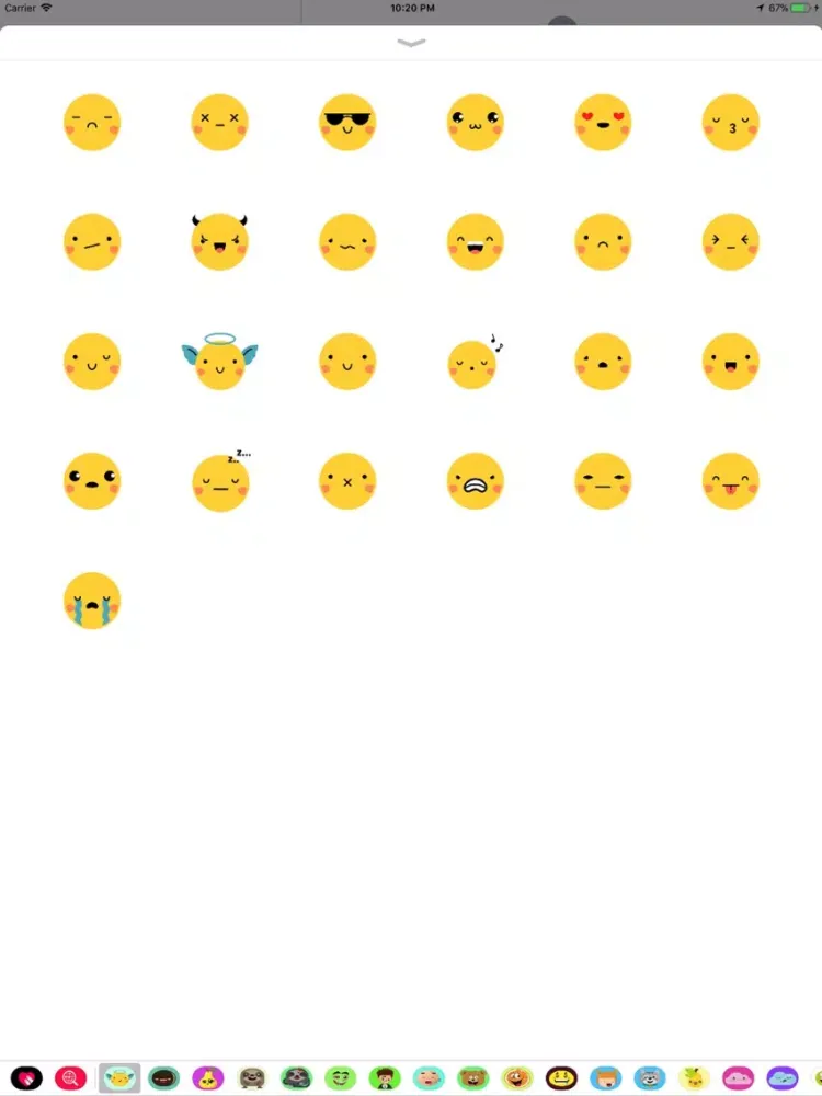 Скриншоты Simple facemoji sticker iPad 