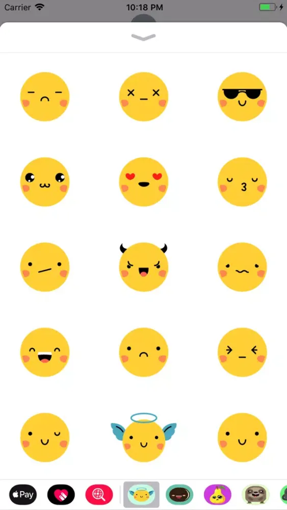 Скриншоты Simple facemoji sticker