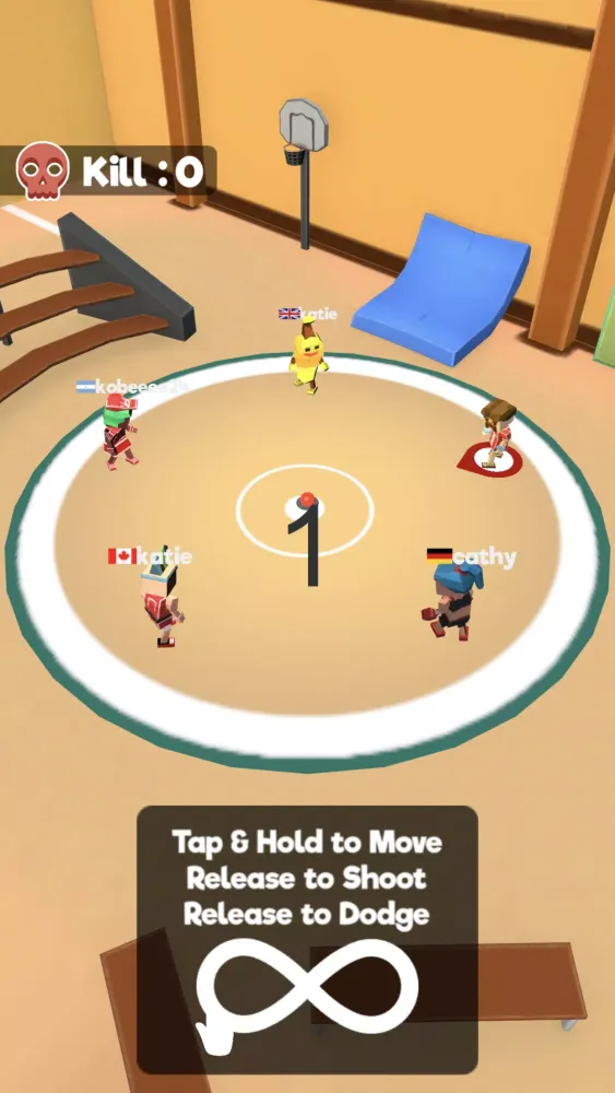 Captures d'écran de Dodgeball.io