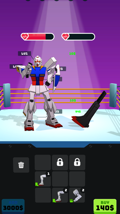 Captures d'écran de Mega Robot Idle