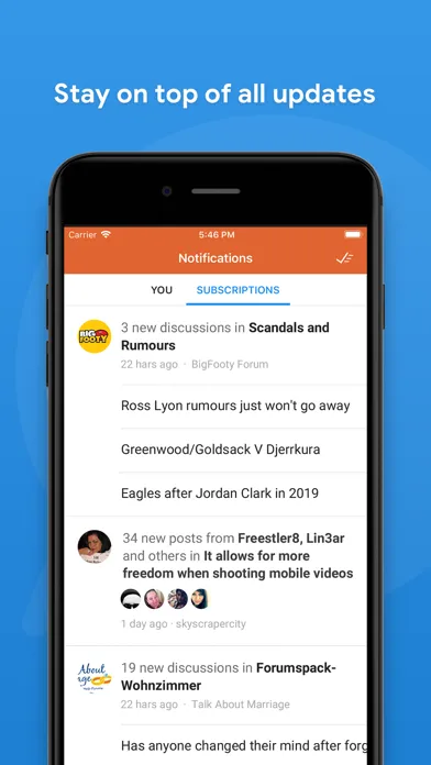 ภาพหน้าจอของ Tapatalk - 200,000+ Forums