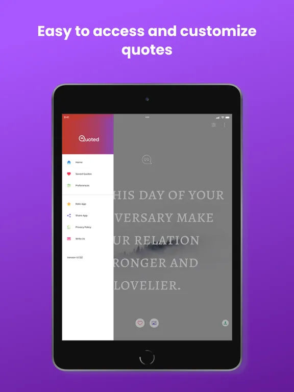 Quotes - Motivational Quotes iPad  Screenshots