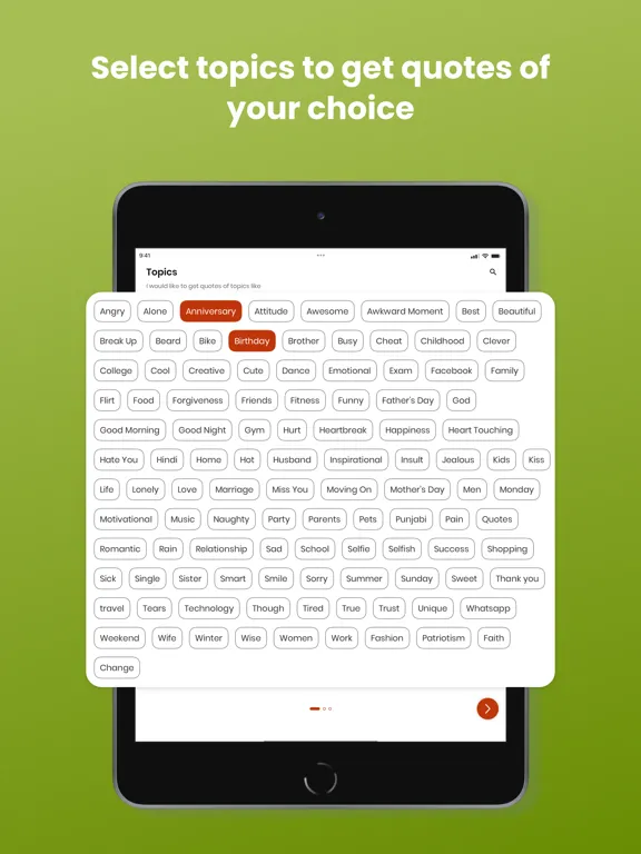 Quotes - Motivational Quotes iPad  Screenshots