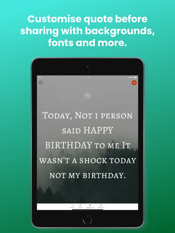 Quotes - Motivational Quotes iPad  Screenshots
