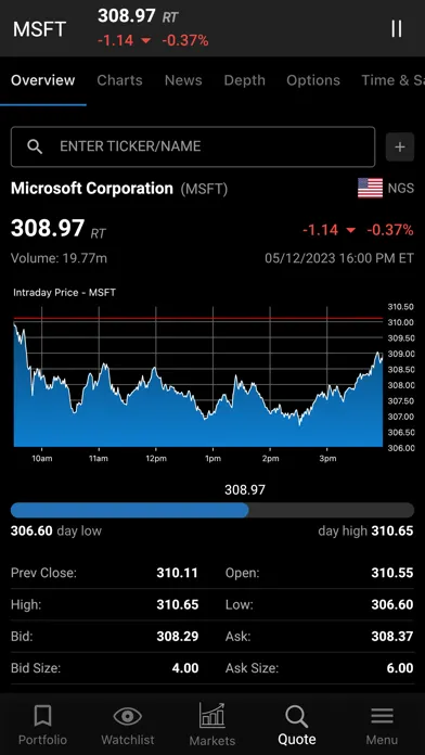 Quotestream Mobile Screenshots