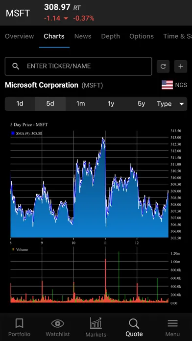Quotestream Mobile Screenshots