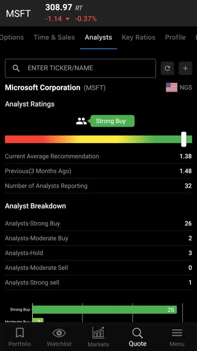 Quotestream Mobile Screenshots