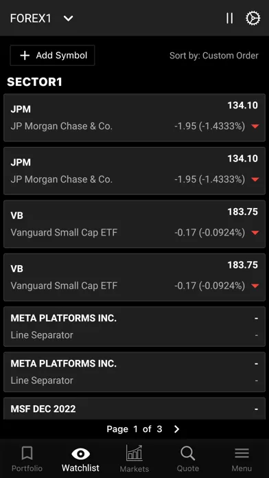 Quotestream Mobile Screenshots