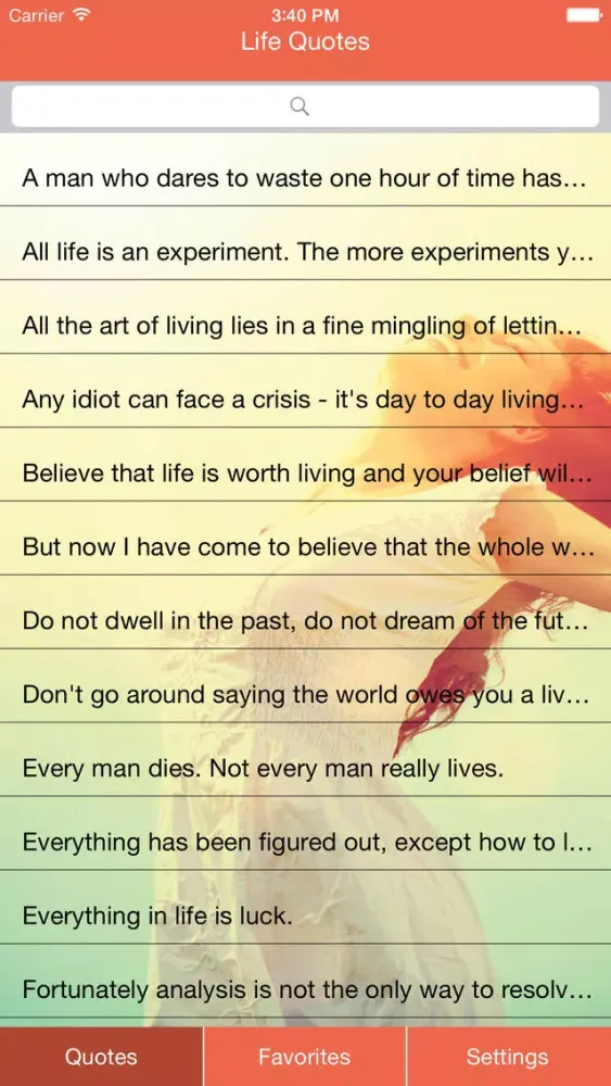 Life's Quotes Screenshots