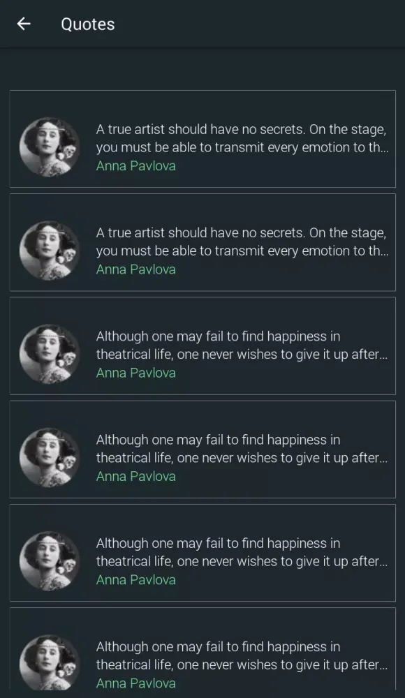 Anna Pavlova Quotes Ekran Görüntüleri