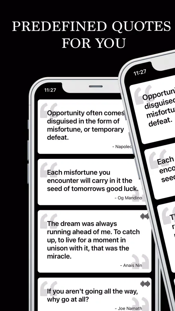 ภาพหน้าจอของ Quotes Widget decorator