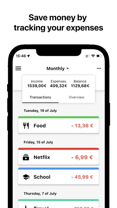 Economic - Expense tracker سکرین شاٹس