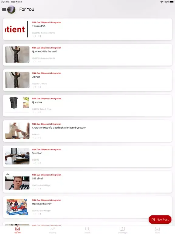 Capturas de pantalla de Quotient HR OpsConnect iPad 