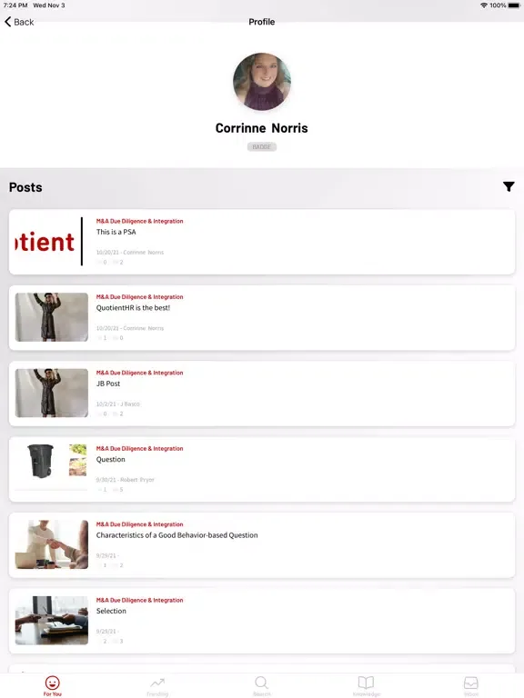 Capturas de pantalla de Quotient HR OpsConnect iPad 