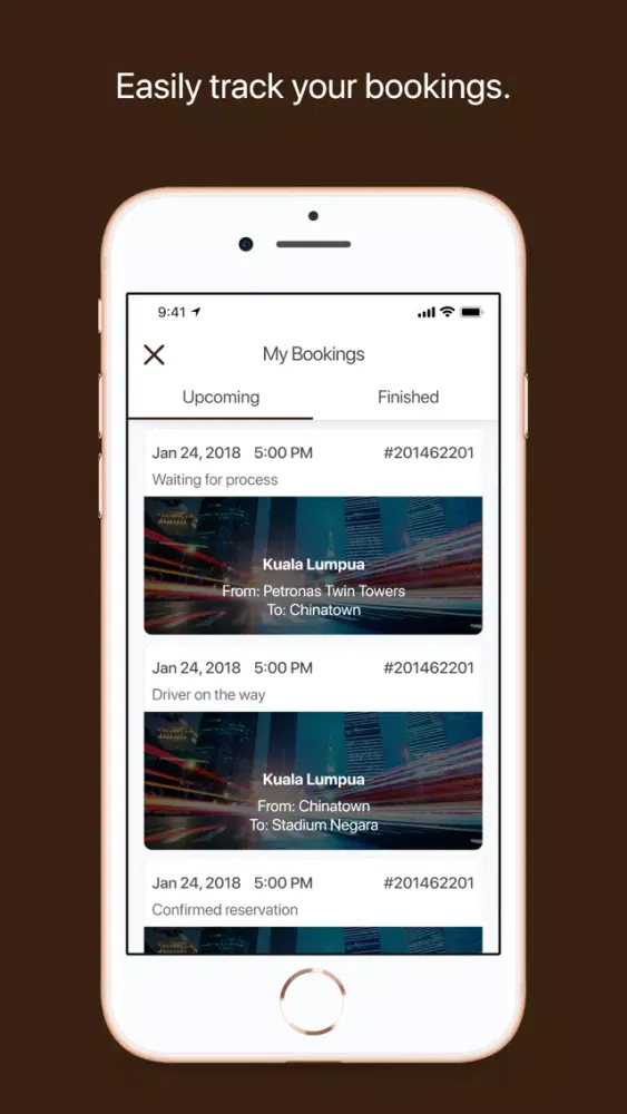 Captures d'écran de MyCar - The app for passengers