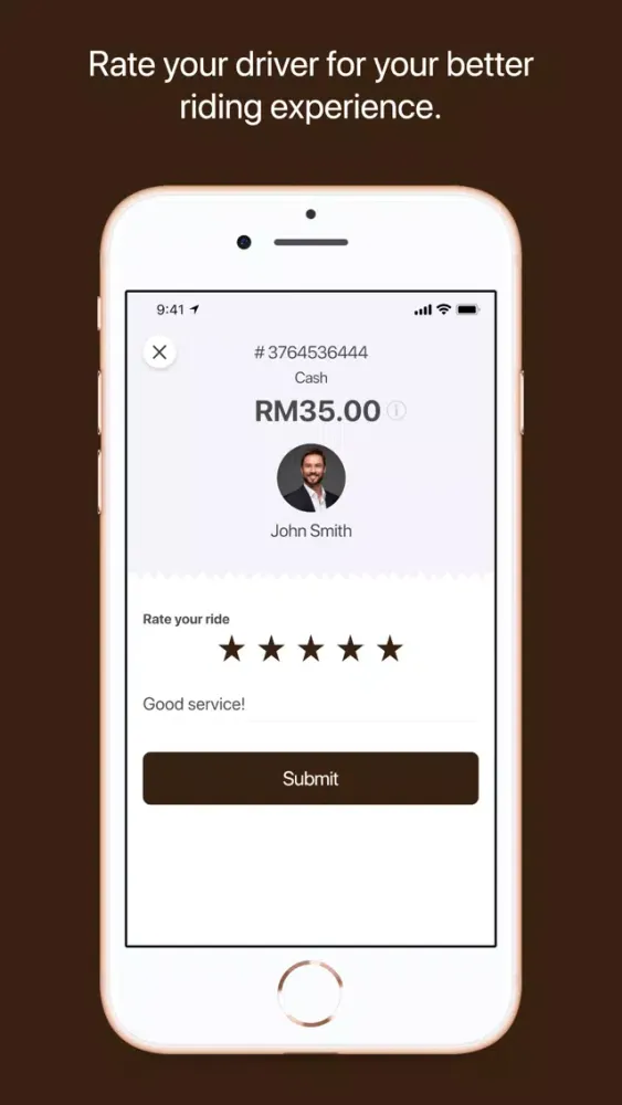 Captures d'écran de MyCar - The app for passengers