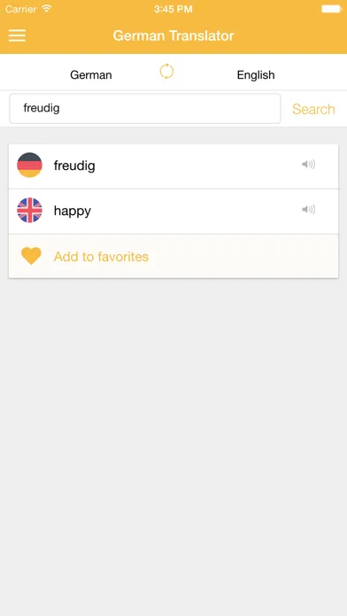 Capturas de pantalla de Pocket German Translator