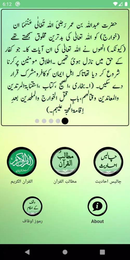 Zrzuty ekranu Matalib ul Quran