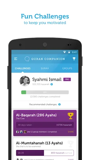 Tangkapan layar Read, Learn, Memorize Quran