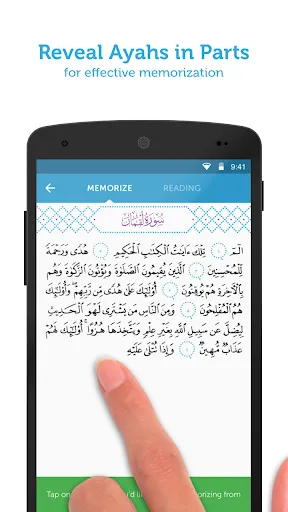 Tangkapan layar Read, Learn, Memorize Quran