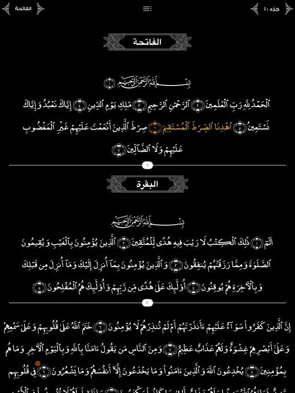 Alquran Alkareem Plus iPad  Screenshots