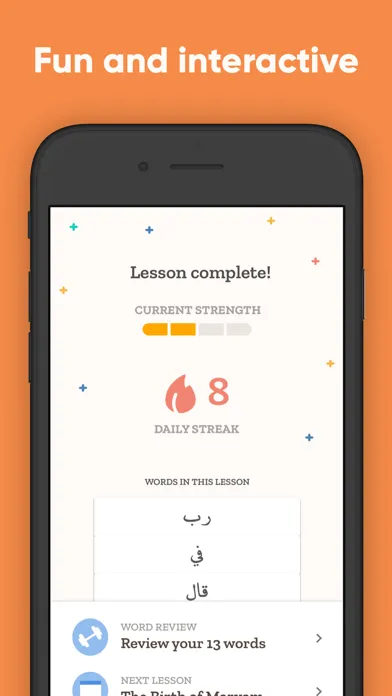 Tangkapan layar Quranic: Quran Arabic Learning