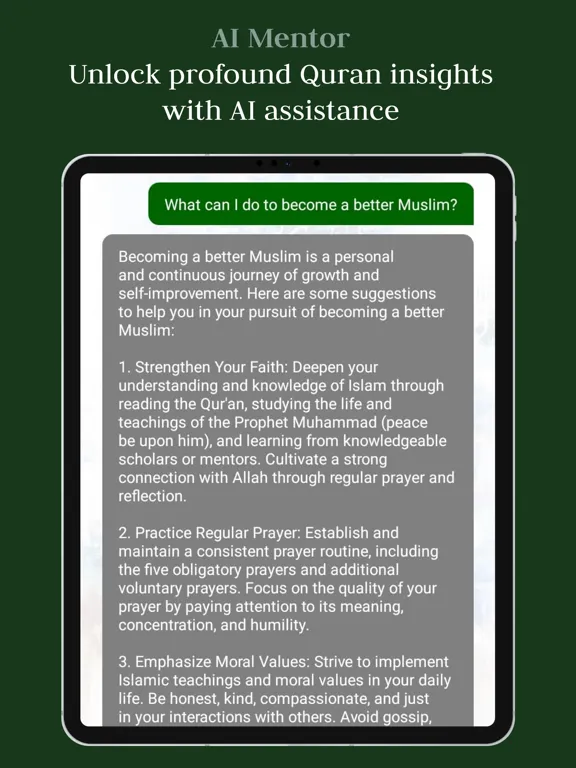 Quran Mentor App iPad  Screenshots