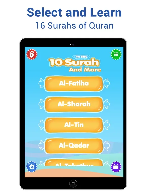 10 Surahs for Kids Word by Word Translation iPad  Screenshots