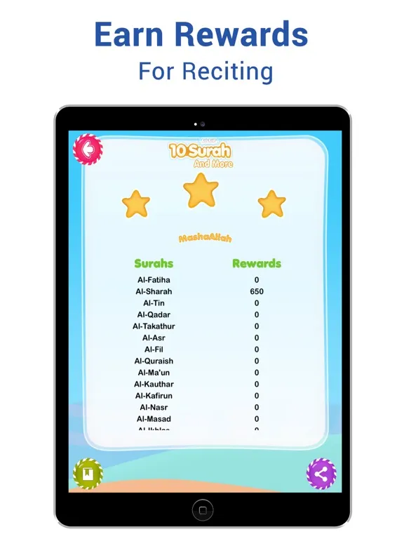 10 Surahs for Kids Word by Word Translation iPad  Screenshots