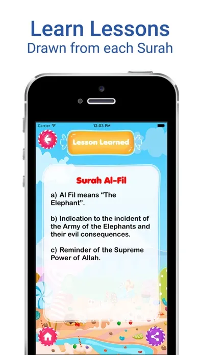 10 Surahs for Kids Word by Word Translation Screenshots