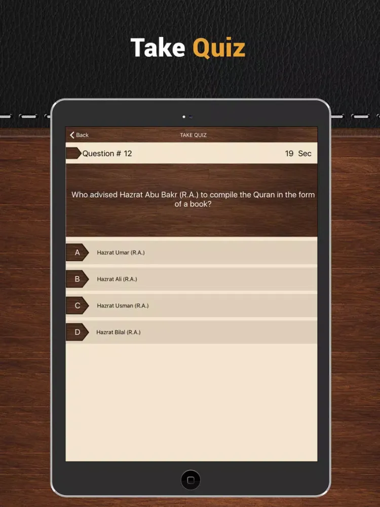 Capturas de pantalla de Hazrat Omar Farooq (RA) Quotes iPad 