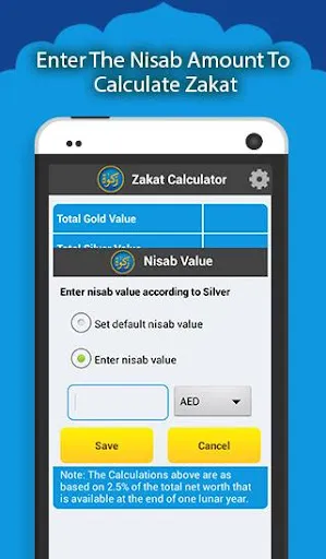 Tangkapan skrin The Zakat Calculator