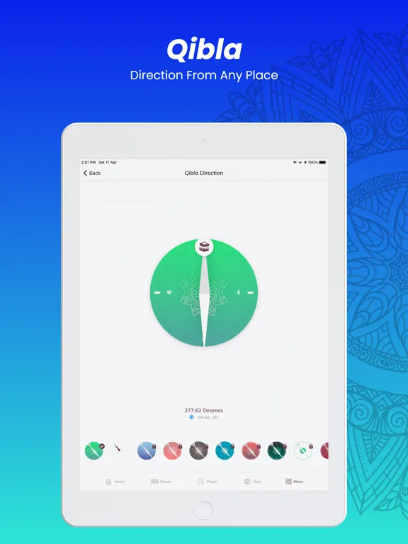 Tangkapan layar Al Quran by Quran Touch iPad 