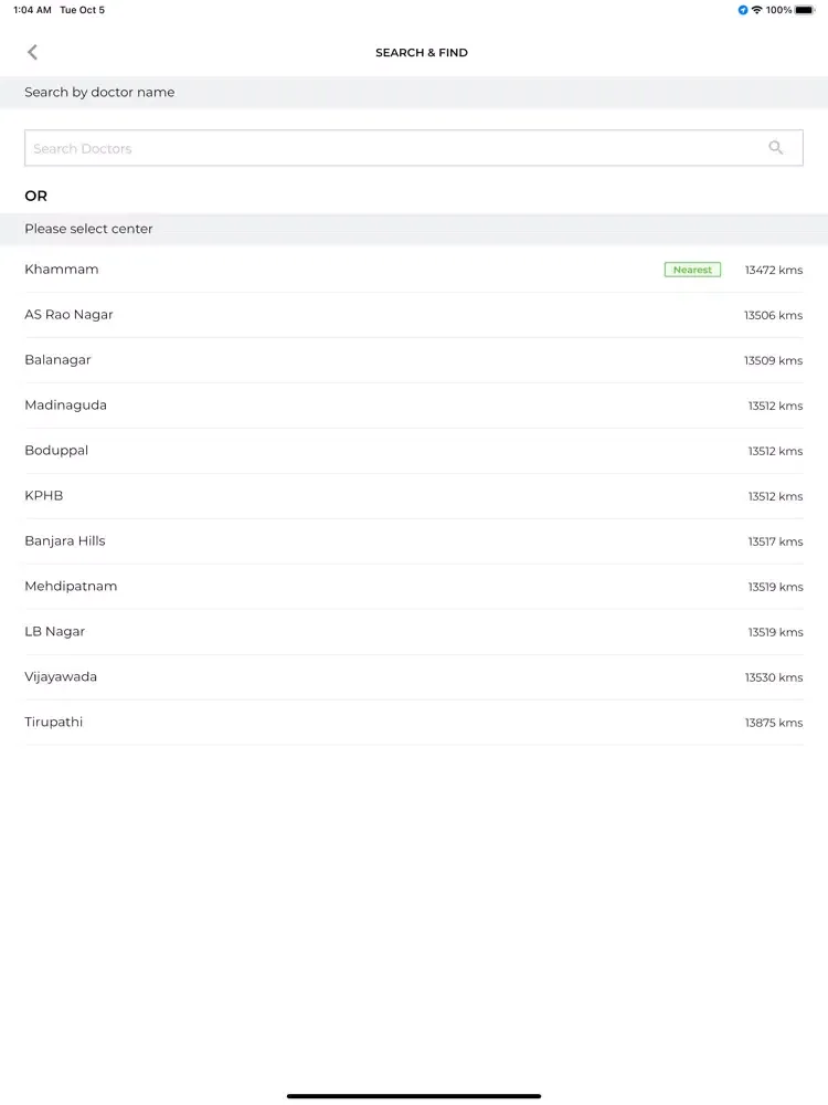 Ankura Hospital iPad 应用截图
