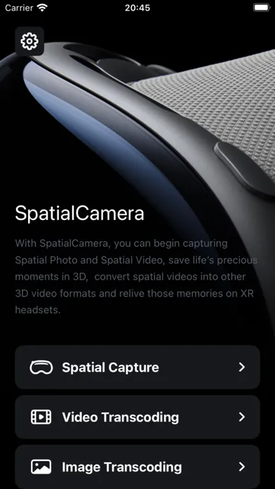 Zrzuty ekranu SpatialCamera