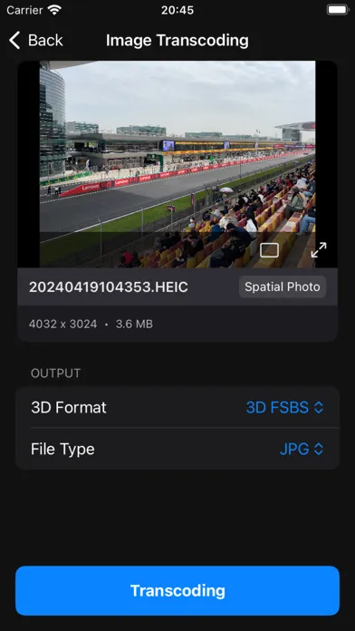 Zrzuty ekranu SpatialCamera