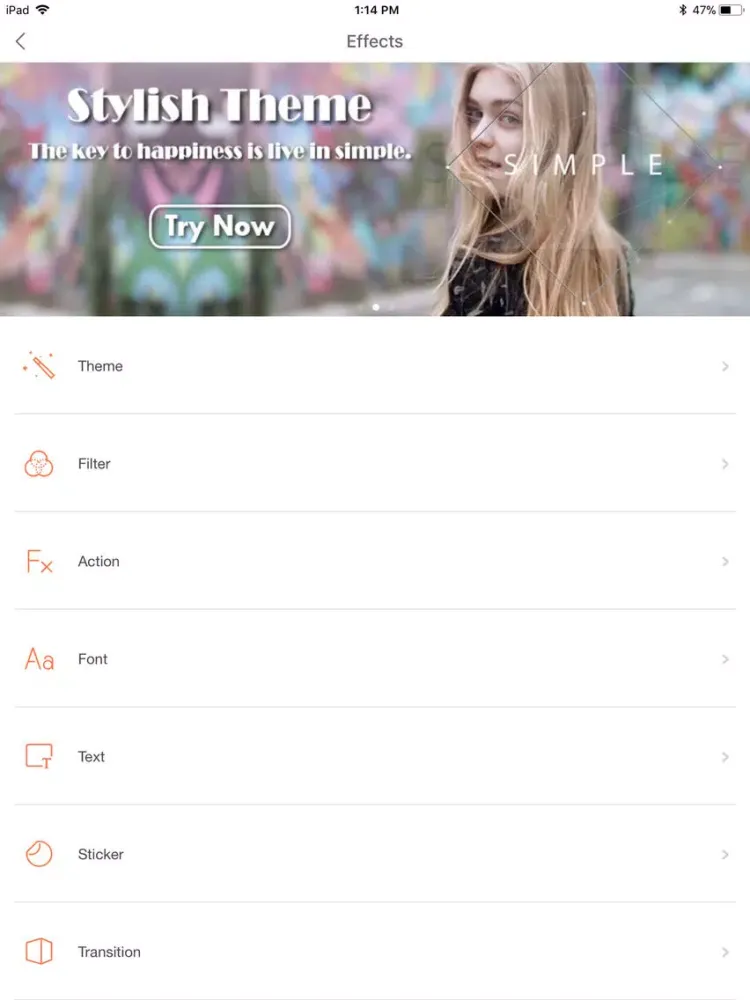 VivaVideoPRO-Best Video Editor iPad  Screenshots