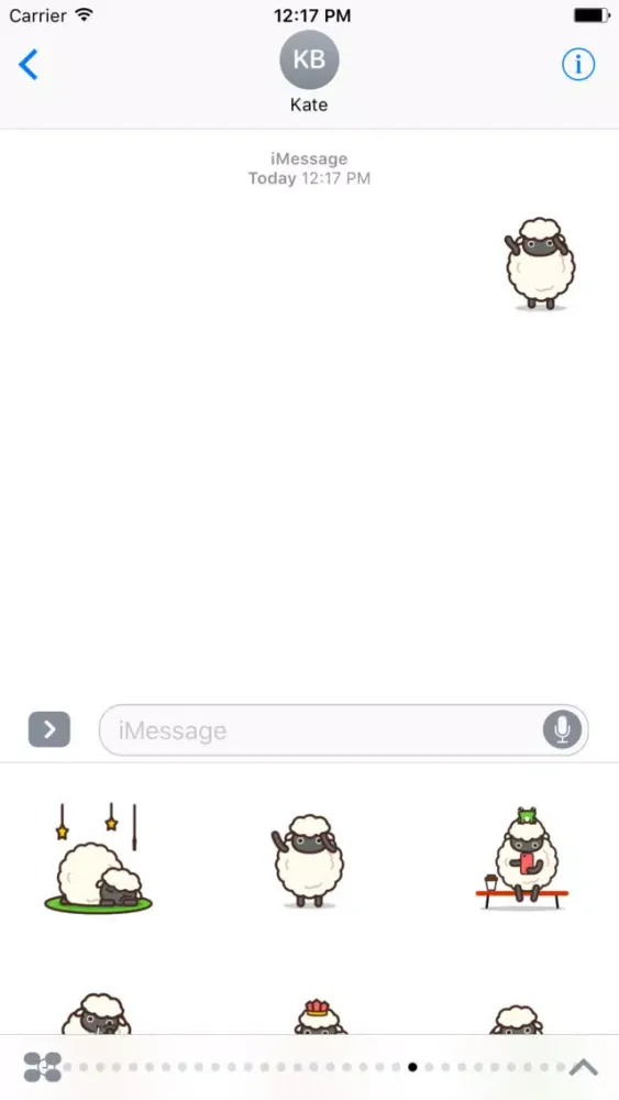 Franky Sheep animated stickers pack应用截图