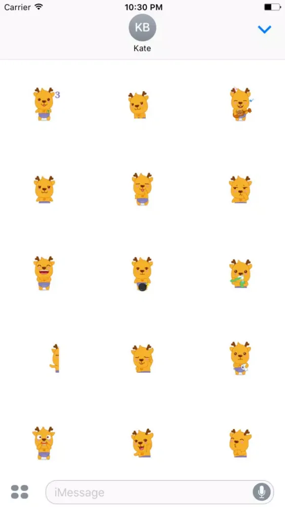 Captures d'écran de Bingo Reindeer animated stickers