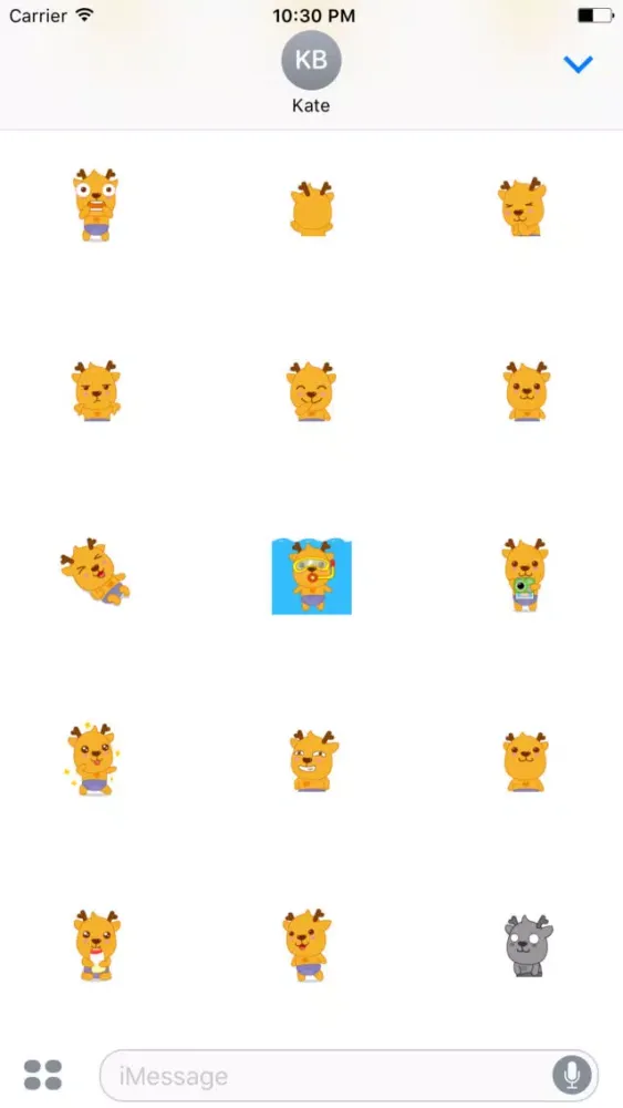 Captures d'écran de Bingo Reindeer animated stickers