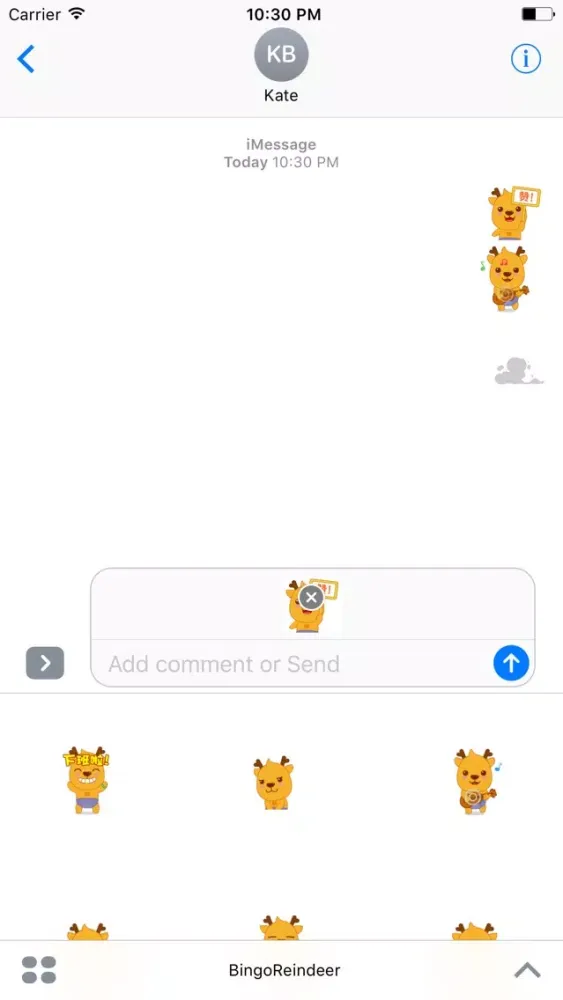 Captures d'écran de Bingo Reindeer animated stickers