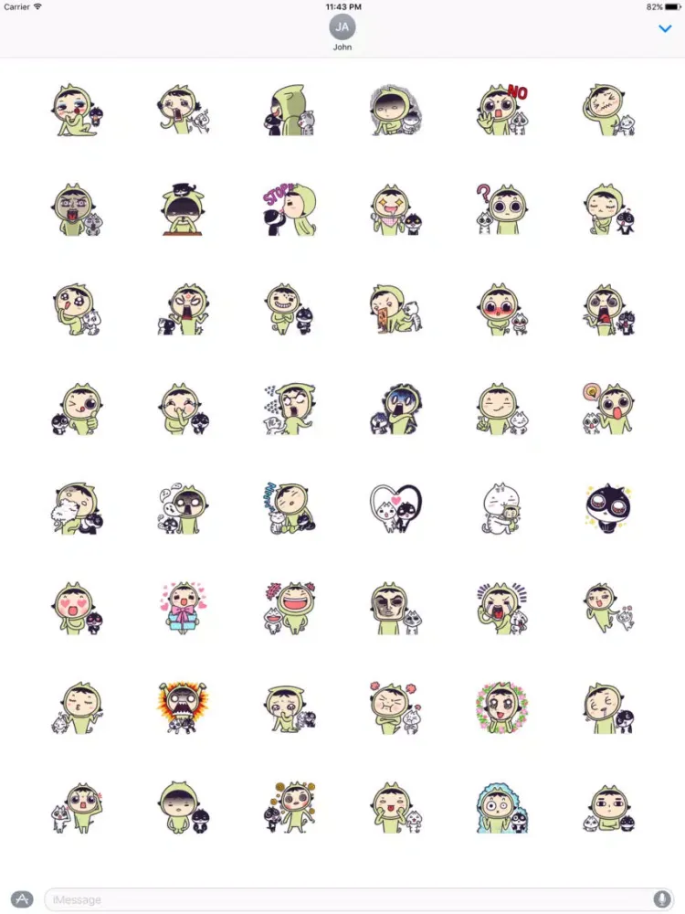 Couple Cat Stickers Pack iPad  سکرین شاٹس