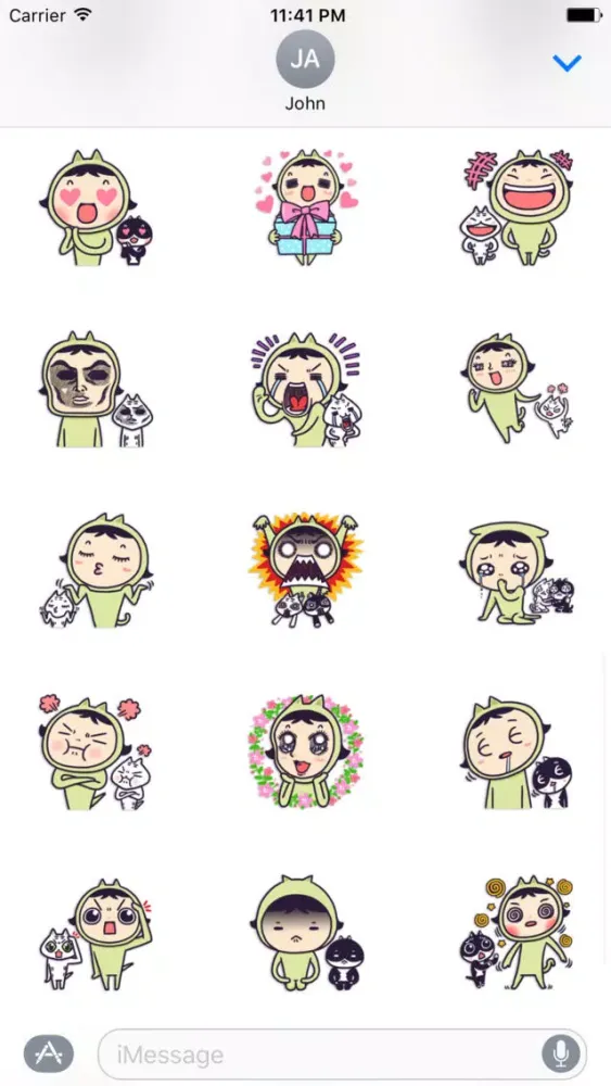 Couple Cat Stickers Pack سکرین شاٹس