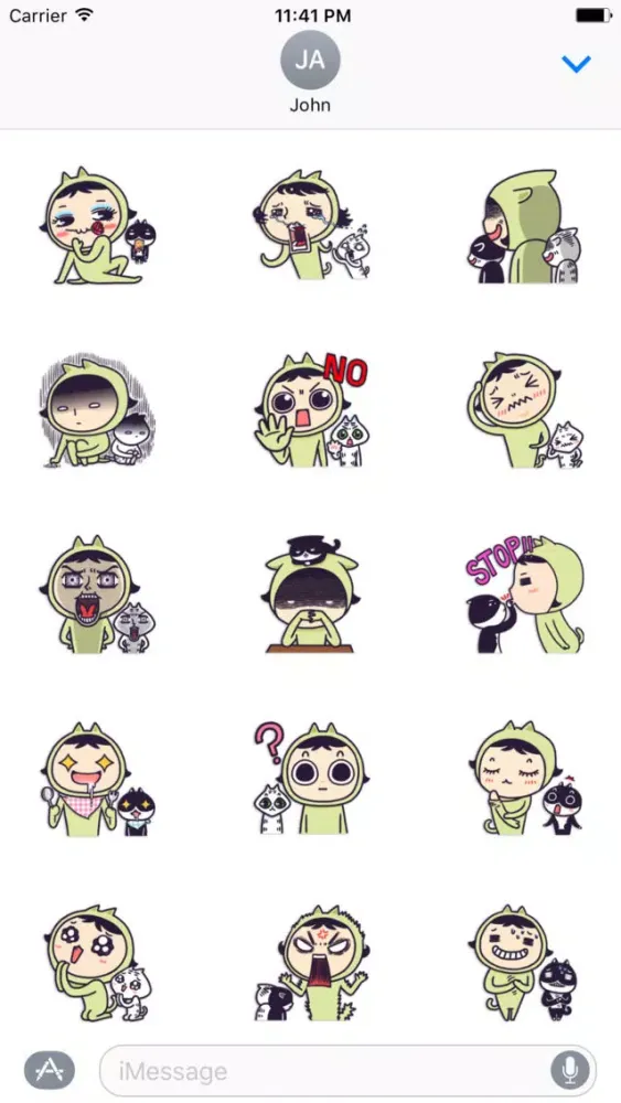 Couple Cat Stickers Pack سکرین شاٹس